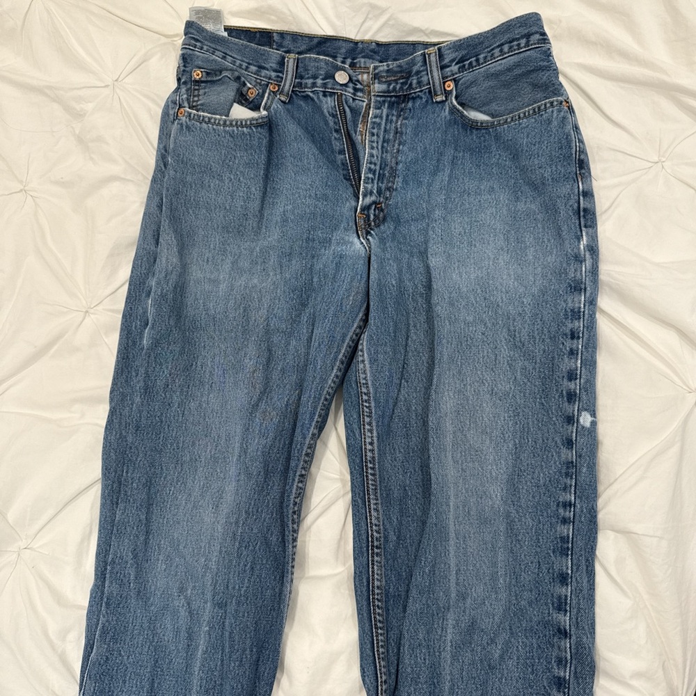 Vintage Levi 550s Straight Leg Blue Jeans